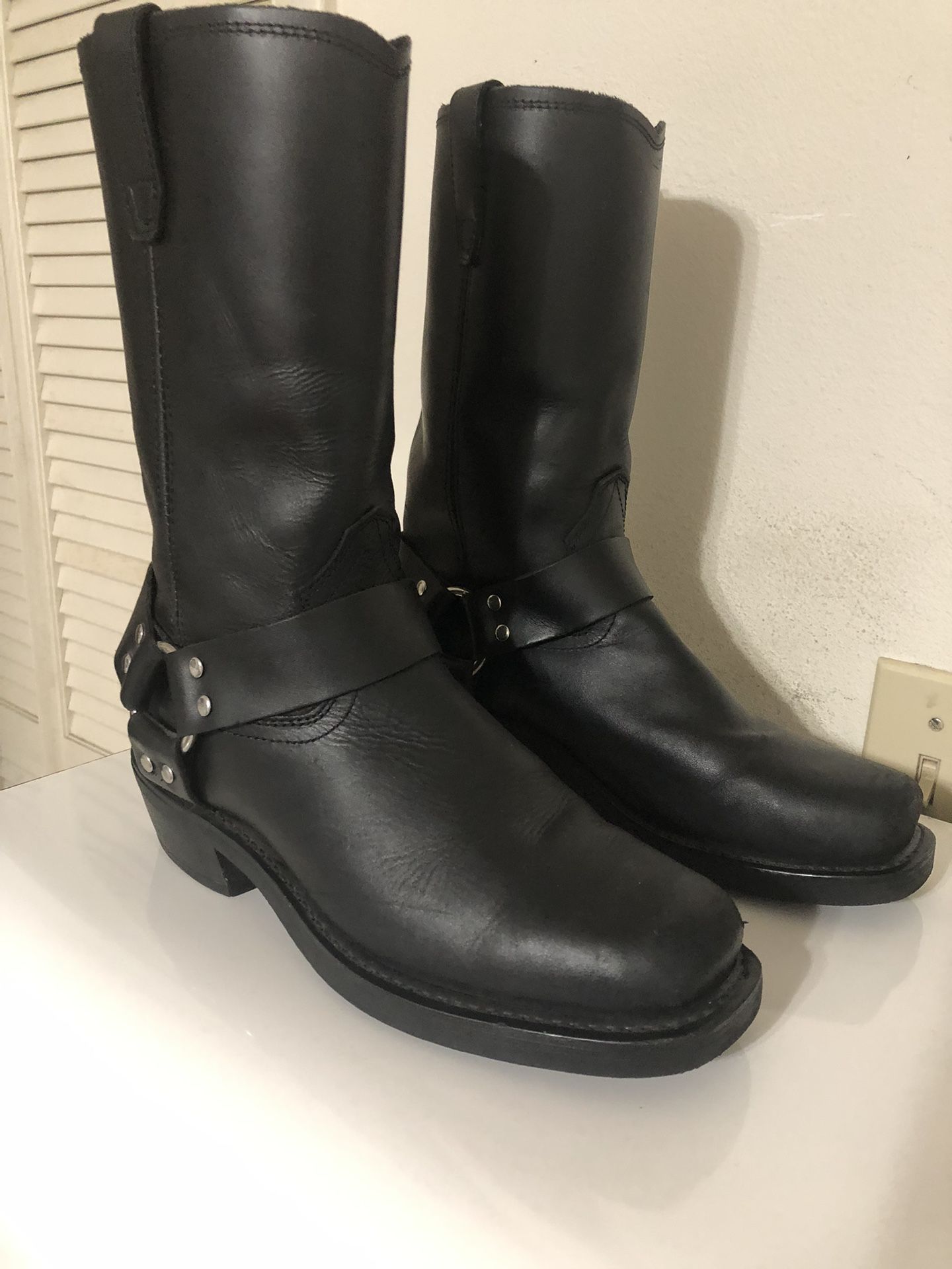 Black Leather Dingo Men’s Boots Size 9D