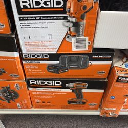 3 Pcs Combo Ridgid Router Brushless Impact With Battery And Charger for Sale in Moreno Valley CA OfferUp