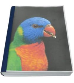Clear Linen Wrap-Around Thermal Binding Report Covers - 2 inch Spine, Letter Size, Navy, Portrait 20 Pcs