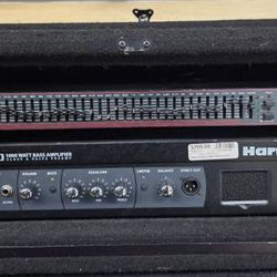 HARTKE BASS AMPLIFIER LH1000 & graphic equalizer