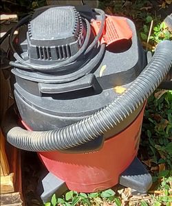 Red and Black Wet/Dry Shop Vacuum