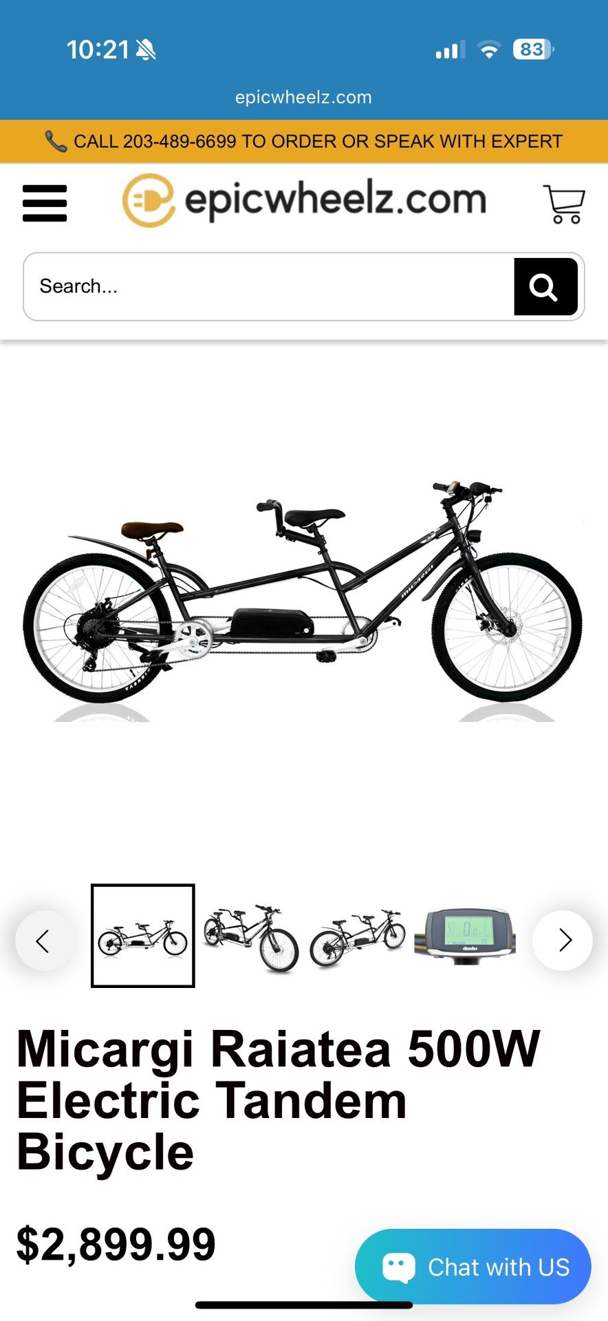 Micargi Electric Tandem Aloha Bike