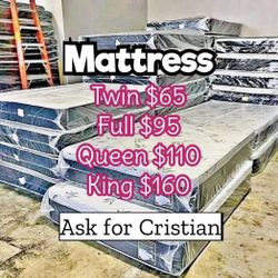 New Mattresses  Twin mattress Full mattress Queen mattress  King mattress  Colchones nuevos  Beds 
