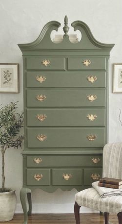 Antique queen and chest of drawers Antique queen and chest of drawers