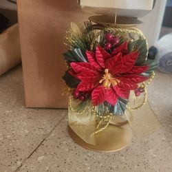 Xmas Centerpiece With Candle