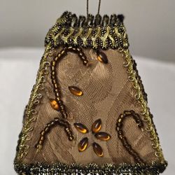 Hanging Ornament Tapestry Beaded lamp shade Tassle Beads *MISSING 2 BEADS 