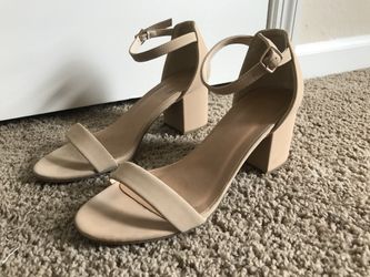 Beige Low Heels