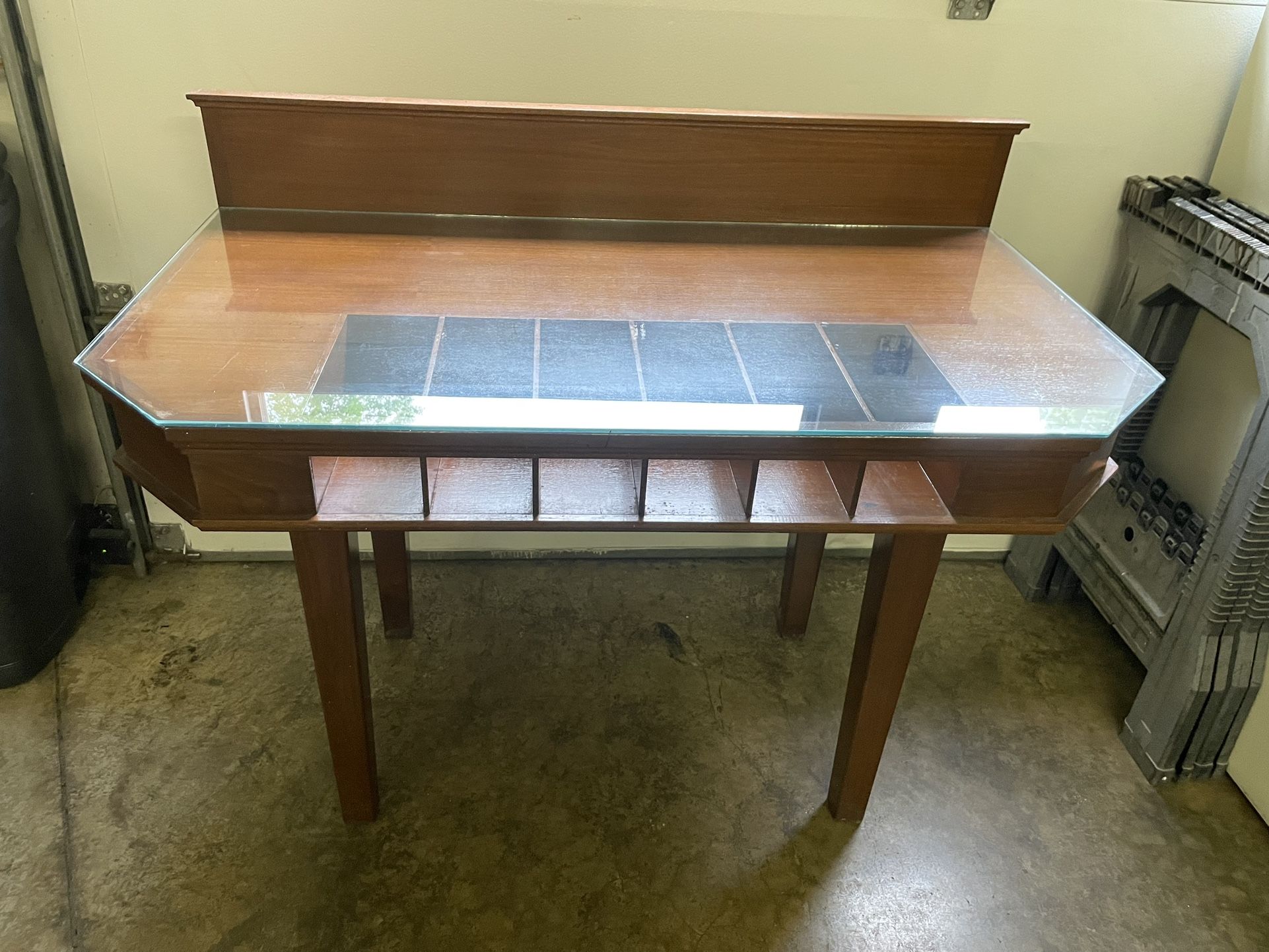 Antique Bankers Desk