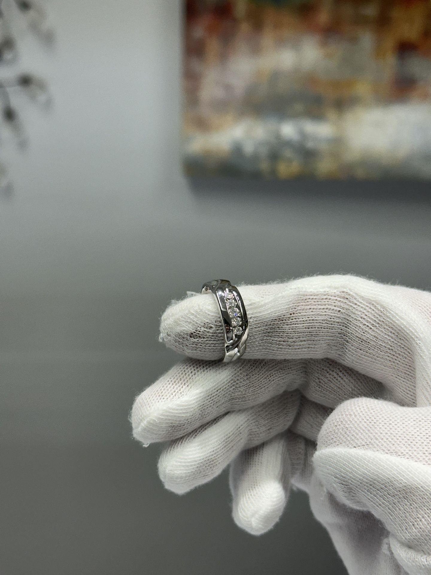 Diamond Wedding Band Ring 