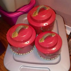 Tracy Porter The Octavia Hill Collection Three Canisters