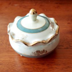 Vintage Norleans Porcelain Lusterware Dish with Lid