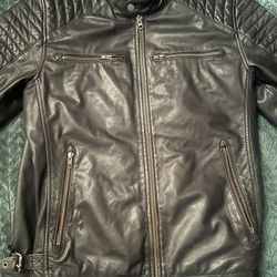 Black Rivet Leather Jacket