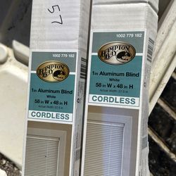 hampton bay 1 inch aluminum blind 58" w x 48" h