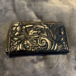 Patricia Nash Black Leather Women’s Wallet