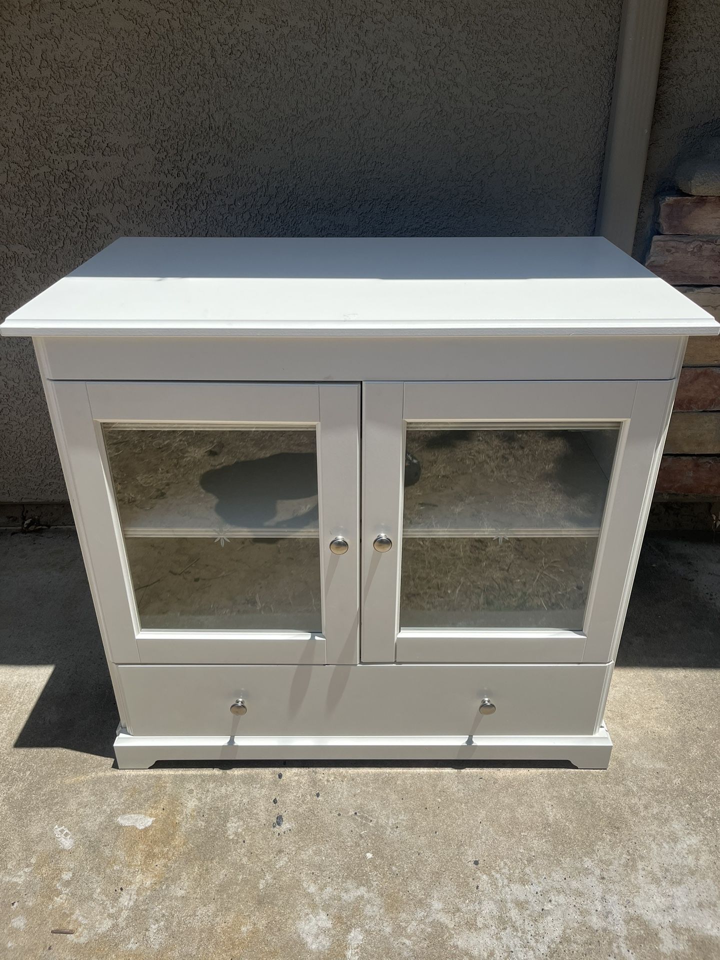 White Storage Cabinet/Entertainment Center