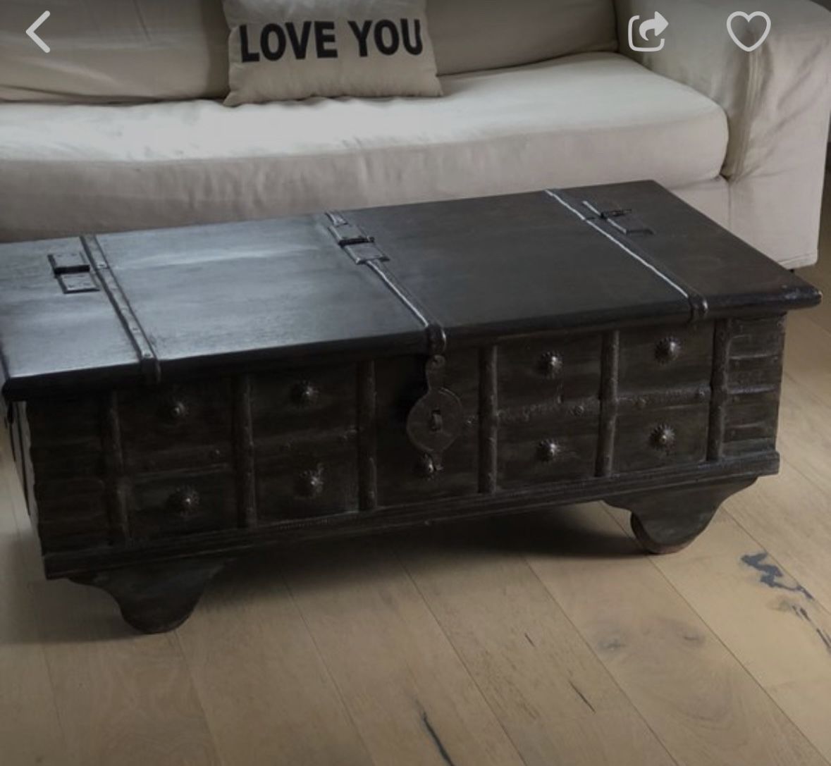 Wood Coffee Table Chest