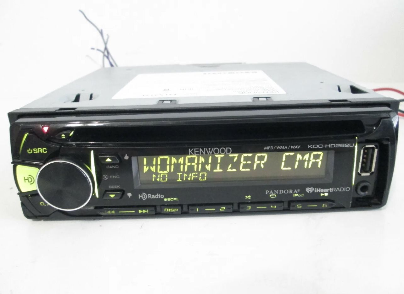 Kenwood KDCHD262U CD MP3 Player USB AUX Input HD/iHeart Radio Ready