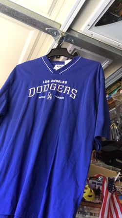 Vintage royal blue LA dodgers V-neck shirt size XL