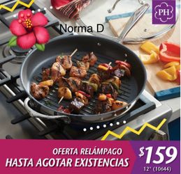 Sartén para asar de 13” con ranuras nuevo en su caja 🌺 princess house 🌺