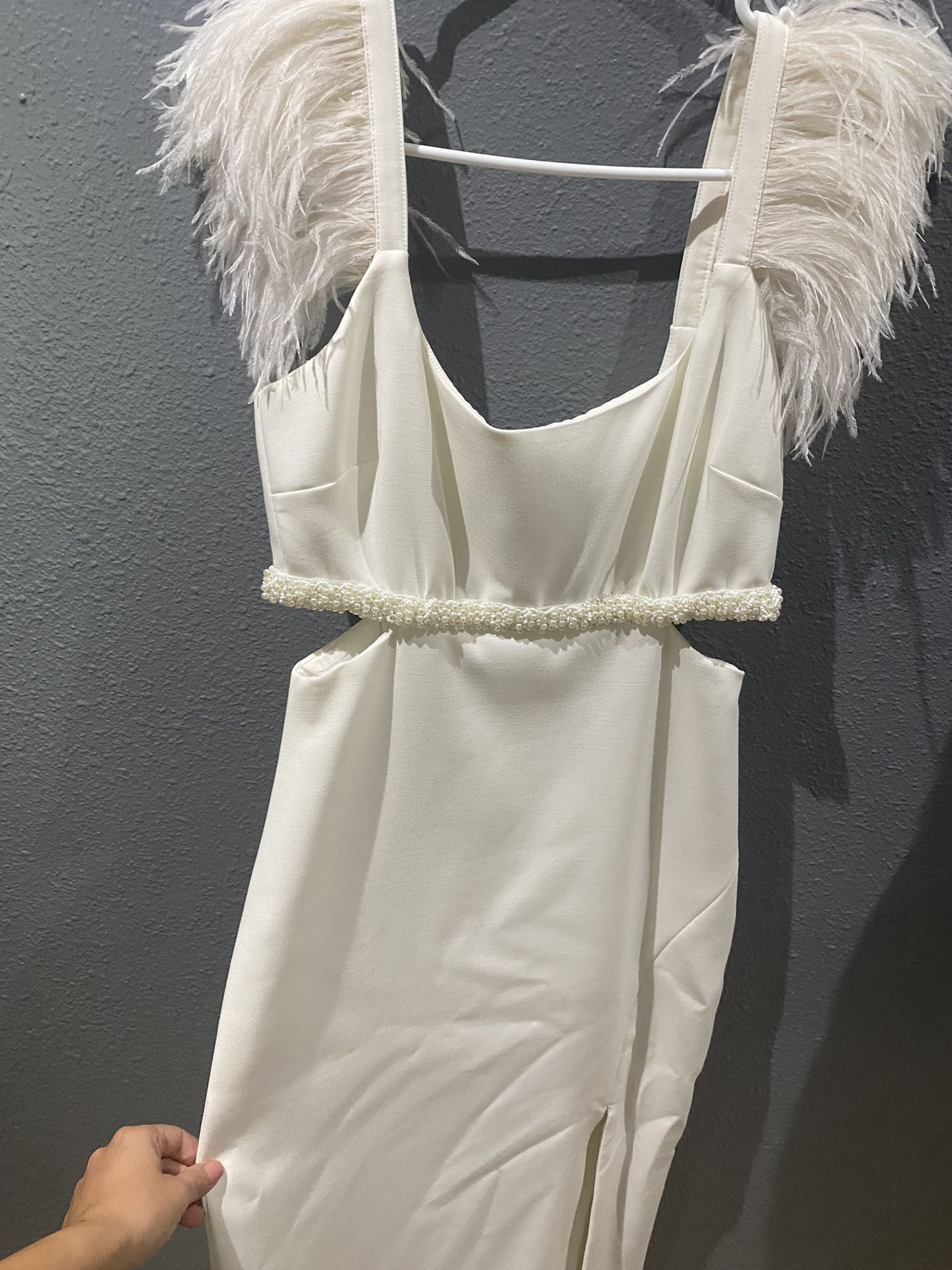 White Feather Dress