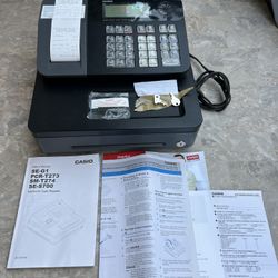 CASIO SE-S700 Electronic Cash Register with 3 Keys, Manuals, Cable & Box