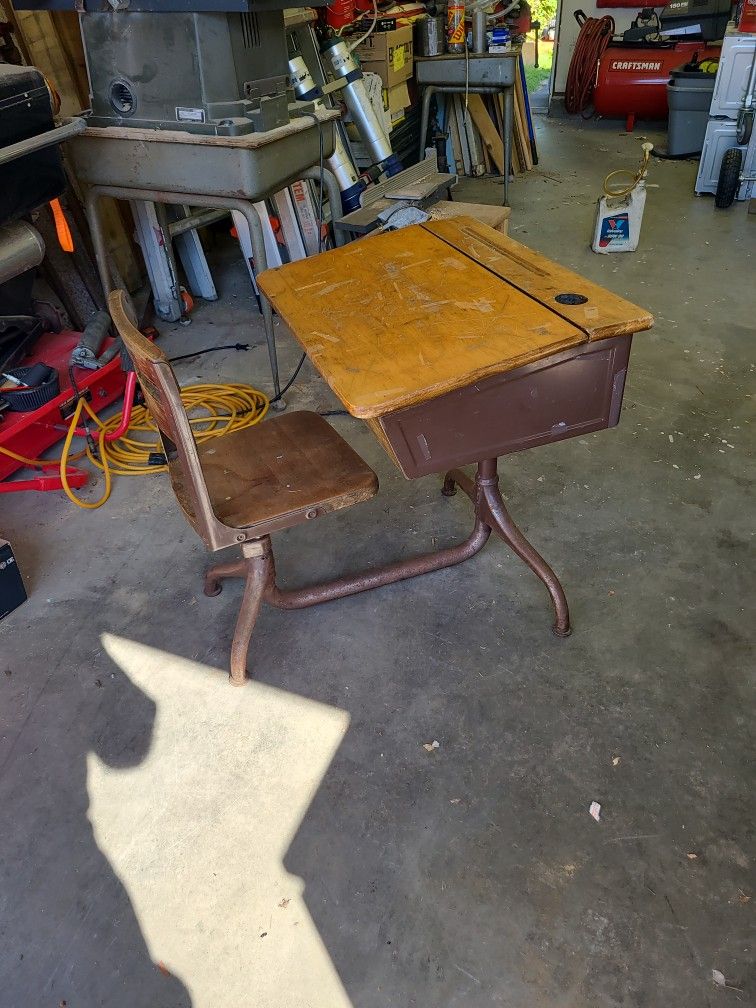 Antique Student Desk