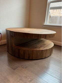 All wood coffee table