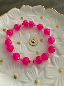 Electric Pink  Crystal Bracelet