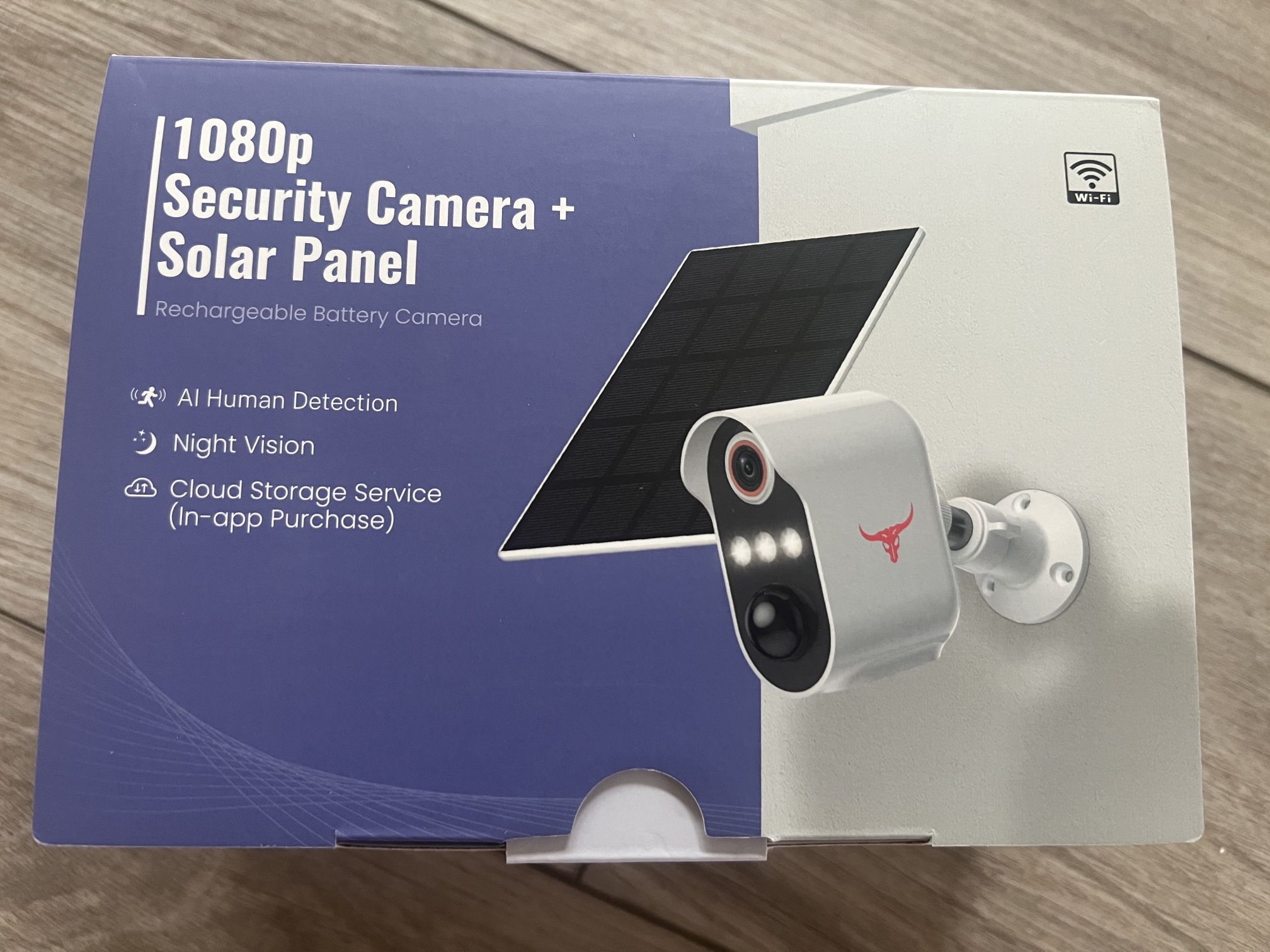 Wireless Security Camera with Solar Panel