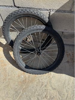 Tire with rim together $20