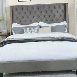 Queen Bed Frame with mattress