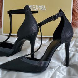 Michael Kors  Renata Pump Glittery Black Size  7 