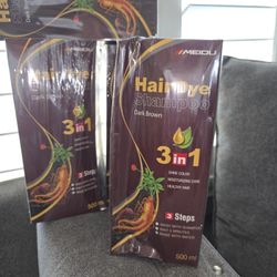 Dark Brown C-2 Hair Dye Color Shampoo, $8, Boxes Slightly Damaged/Sealed