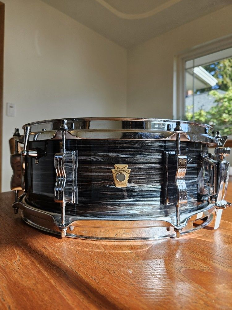 LS908 Ludwig Legacy Jazzfest Reissue Black Oyster Snare