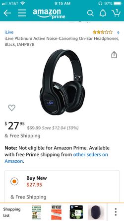 iLive Noise Cancelling Wireless Headphones