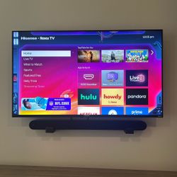 34” Roku Tv W/ Sound Bar