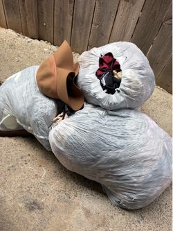 Bags of women clothes