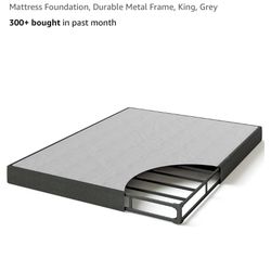 King Bed Box Spring / Metal foundation (Cash Only At Pickup)