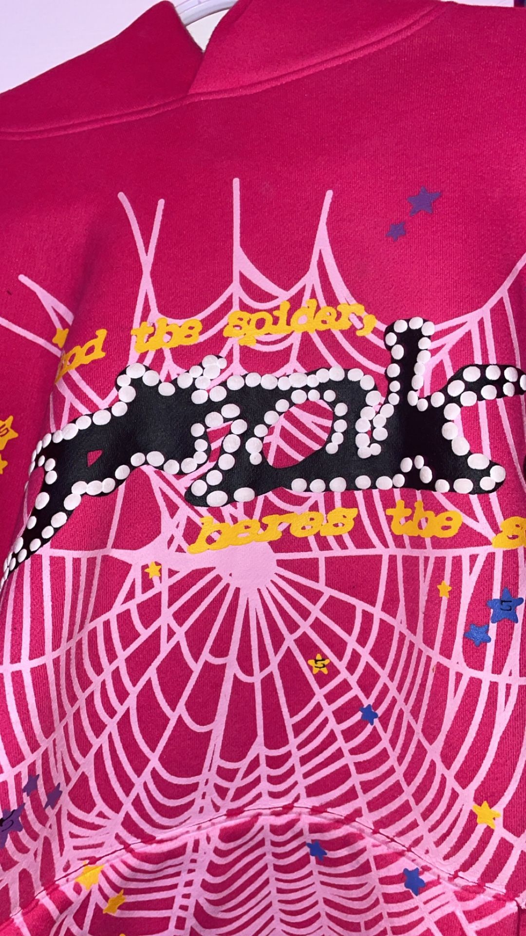 Pink Spider Hoodie