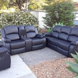 Sofa Reclinables 3pcs 