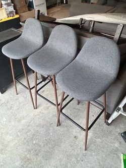 3 matching bar height stools