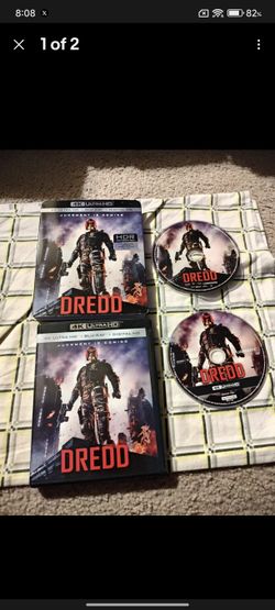 Dredd OOP Ultra HD + BLU RAY + SLIPCOVER RARE DISCS IN EXCELLENT CONDITION 