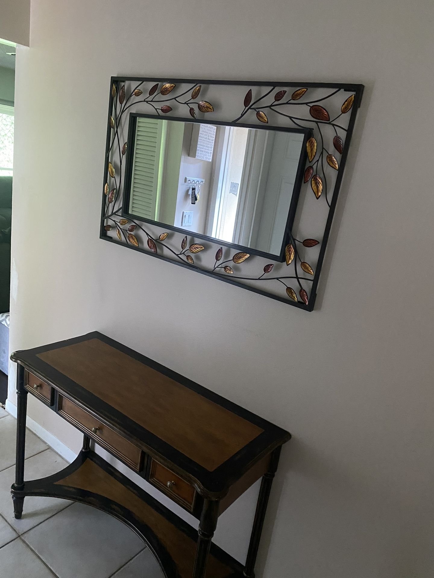 Entry Hall Table / Matching Mirror