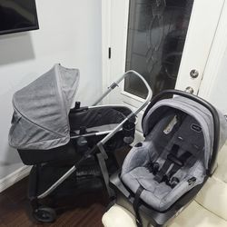 Evenflo Carseat And Stroller. Travel System. READ DESCRIPTION.