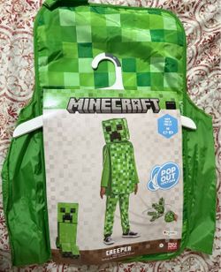Minecraft Creeper Child Costume Size Medium