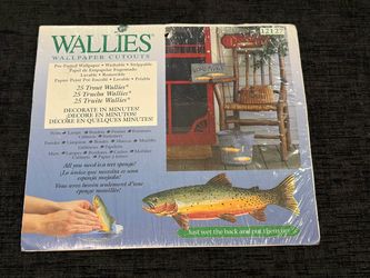 Wallies - 25 Pre-pasted Rainbow TROUT Fish Cutouts