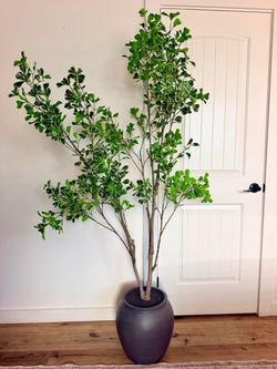 Large Artificial Ficus Tree in Planter