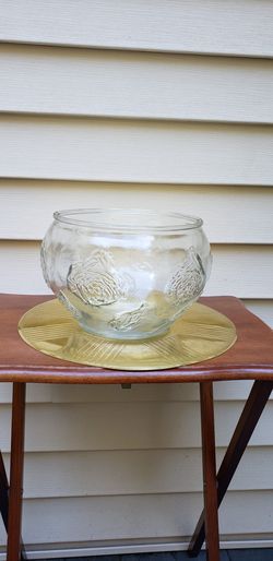 Vintage Crystal Punch Bowl