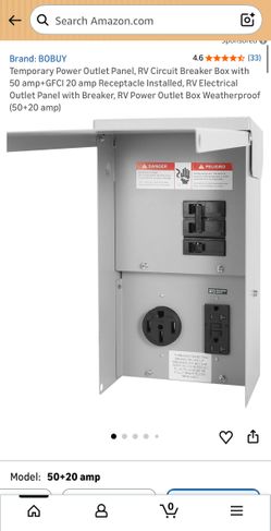 Power outlet panel