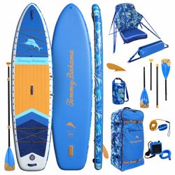 Tommy Bahama 11’6” Marlin Inflatable Paddle Board & Kayak Hybrid